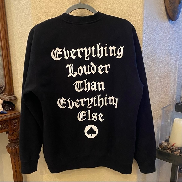 OBEY Black Motorhead Graphic Crewneck Sweatshirt Size Medium-Unisex - Picture 3 of 9